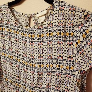 Printed H&M blouse short sleeve
